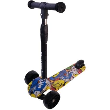 Imagem de Patinete Infantil Com Rodas Flash Preto Yuupi