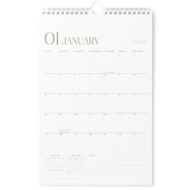 Imagem de Karto Calendário de parede 2026 - vertical 28 x 43 cm de janeiro de 2026 a junho de 2027 - Aumente sua produtividade e planejamento fácil com o calendário mensal estético - elegante