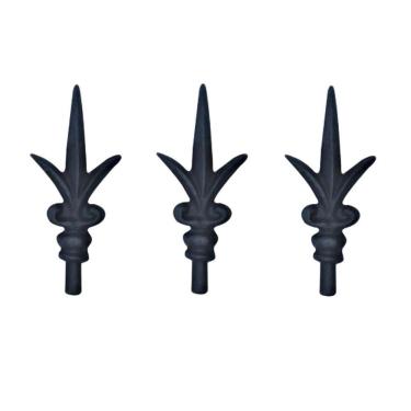 Imagem de Kit 3 Ponteiras Ponta De Lança Ferro N12 Grade Portão Muro