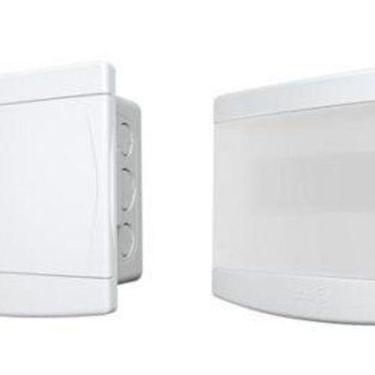 Imagem de Quadro Distribuição Embutir 6/ 8 Disjuntores Tampa Branca - Tigre