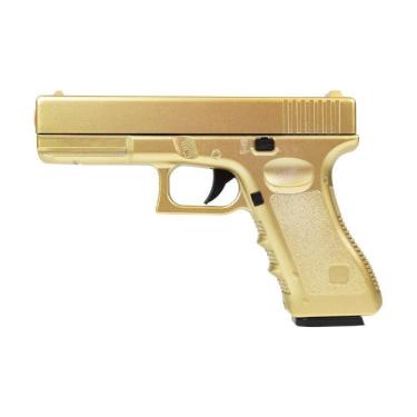 Imagem de Pistola De Airsoft Vg G19 Gk-v20 Gold Metal Mola 6mm - Rossi