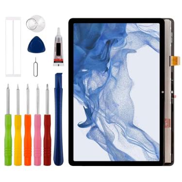 Imagem de [Novo] Substituição do conjunto de digitalizador de tela LCD Duotipa para Galaxy Tab S9 FE SM-X510 SM-X516B 10,9 polegadas com kit de ferramentas de reparo técnico-preto.