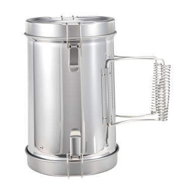 Imagem de mocampro Acionador de chaminé de carvão de aço inoxidável | Arranque de chaminé de churrasco para churrasqueira a carvão e churrascos, acessórios compactos para utensílios de churrasco para cozinhar