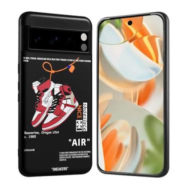 Imagem de CHBSHENG Capa de telefone de design legal para Google Pixel 8 Pro para meninos homens estética à prova de choque tênis de basquete capas de designer esportivo compatíveis com Google Pixel 8 Pro