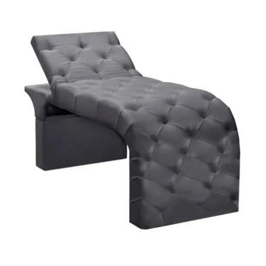 Imagem de Maca Estofada Estética Cílios Regulável Spa Suede Ivete Cor:cinza