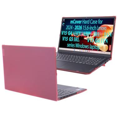 Imagem de mCover A capa é compatível apenas com notebook Windows Lenovo V15 G4/G5/G6 Series 2024-2026 de 15,6 polegadas (com dobradiça de 180°, não serve para nenhum outro modelo Lenovo) - Rosa
