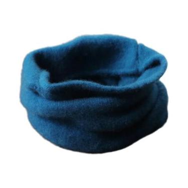 Imagem de Cachecol De Lã Pura Tricotado Para Mulheres, Quente E Macio, Colarinho