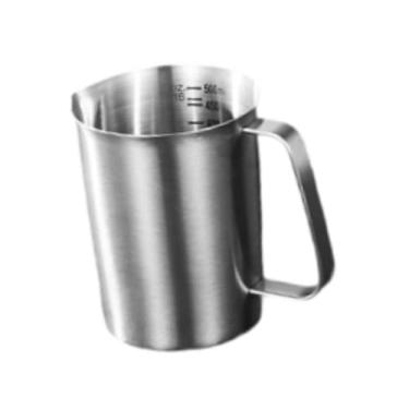 Imagem de Ｂｅｓｇａ Copo medidor de aço inoxidável, jarra para espumar leite, utensílio de confeitaria, grande capacidade, recipiente, 500ml