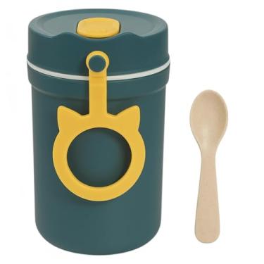 Imagem de Pote Térmico Para Alimentos Com Colher, Pote Térmico para Frutas e Sopa, 350 ml Livre de BPA, Quente E Frio, Portátil, Á Prova De Vazamentos, Para Escola, Trabalho e Viagem (AZUL)