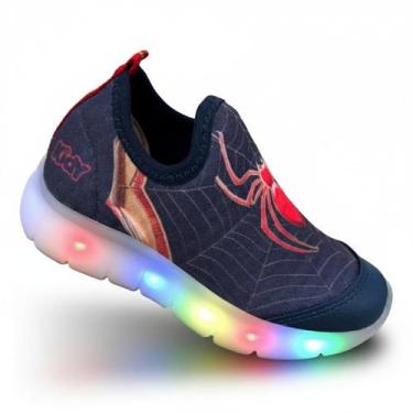 Imagem de Tênis Infantil Aranha de Menino LED LUZINHA Kidy 20017810 Z098 Cor:020