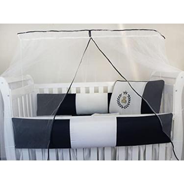 Imagem de Kit Berço Kids Com Mosquiteiro Comum Thed Marinho