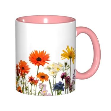 Imagem de Zeraoke Caneca de café criativa com estampa de borboleta de íris, personalizada, presente para família, tamanho de 325 ml, unissex