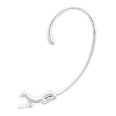 Imagem de Brinco Pantera Metal BC2733 - Akasaki, Prateado