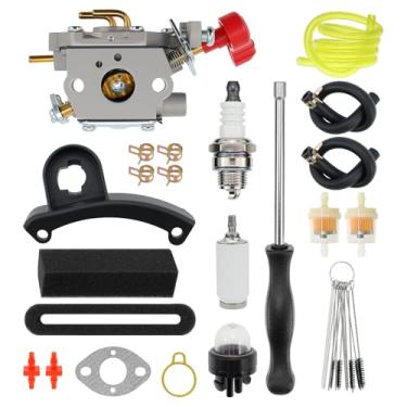 Imagem de Kit de carburador 753-08517 para Troy-Bilt TB27VH TB27BVEC TB27BH TB27BEC para Craftsman B235 B250 BV245 BV250 316791650 316791770 41AR27AV770 91 41 Soprador de folhas AR27BL793 41AR27BV793