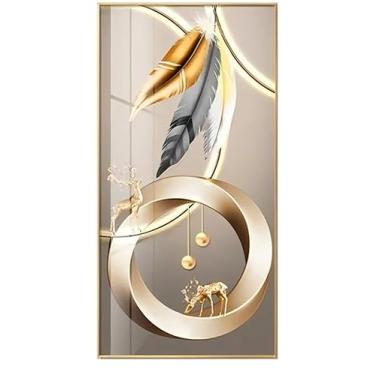 Imagem de Quadro Decorativo Grande Abstrato Moderno Luxo Sala Quarto PU TOP43 Full Hd 4k(110x80)