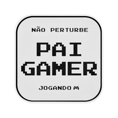 Imagem de Luminária LED Decorativa Box | Frase "Não Perturbe, Pai Gamer" | Design Moderno e USB