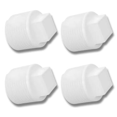 Imagem de Plug Tampão 3/4" polegada Roscável em PVC Branco | Utilimix | 04 un