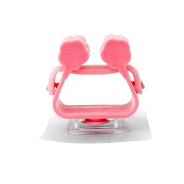 Imagem de Suporte de Parede Adesivo para Vassoura, Rodo e Pá, Plástico ABS Rosa, Organizador Doméstico, Capacidade 3kg, 2,5x5,5x5cm