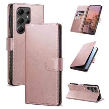 Imagem de SUANPOT Capa carteira compatível com Samsung Galaxy S24 Ultra com suporte para cartão de crédito com bloqueio de RFID, capa protetora de couro PU flip book masculina e feminina para Samsung S24 Ultra