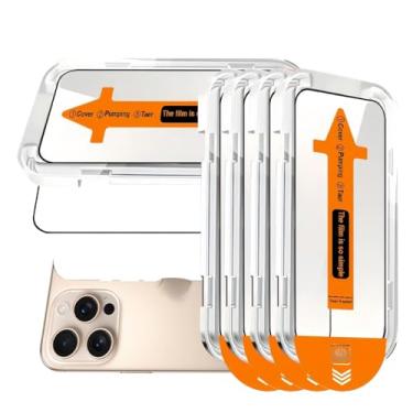 Imagem de |Pacote com 5| Protetor de tela anti-luz azul para iPhone 17/iPhone 16 Pro (6,3') | Vidro temperado resistente a arranhões | Cobertura 3D de borda a borda | Kit de fácil instalação | Certificação Eye