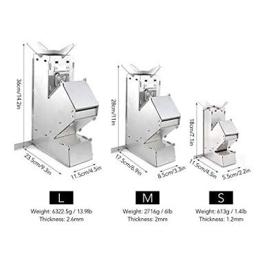 Imagem de Tingpai Fogão externo dobrável a lenha foguete portátil removível de aço inoxidável Fogão pa acampamento
