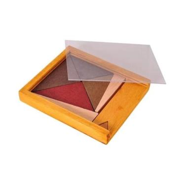 Imagem de Quebra-Cabeças De Madeira Tangram Para Adultos E Crianças, Clássico, D