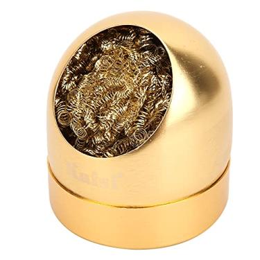 Imagem de Generic Limpador de Ponta de Pistola de Solda, Bola de Limpeza Sem Esforço para Cabeças de Ferro de Solda, para Entusiastas e Profissionais de Liga de Cobre e Ouro (Ouro)