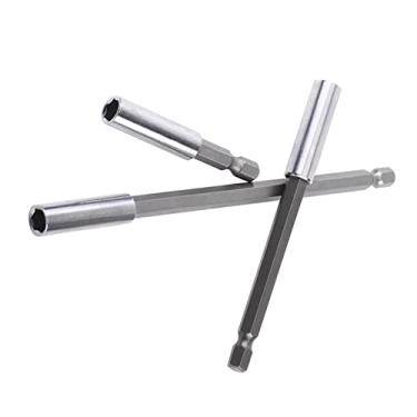 Imagem de Luqeeg 3 Pçs Suporte de Broca Magnética Conjunto Barra Extensão para Broca Elétrica 1/4 "ferramenta Haste para Entusiastas Diy Melhoria da Casa