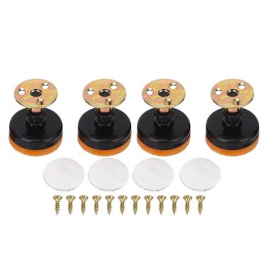 Imagem de LiebeWH Pés de Nivelamento Resistentes, Perna do Nivelador de Capacidade de 400kg Com Parte Inferior Redonda de Borracha Antiderrapante para Armário de Máquina de Bancada de Móveis