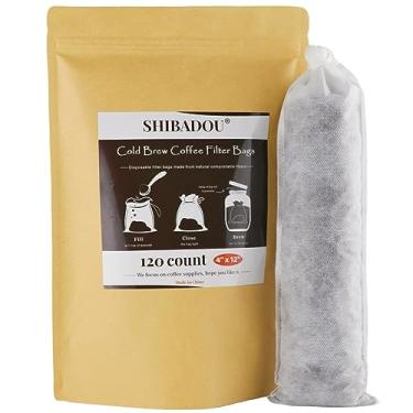 Imagem de Filtros de café descartáveis para fermentação fria – 120 sacos de filtro de café 10 x 30 cm, sacos de filtro de fermentação fria, sacos de café para cafeteira ou jarro