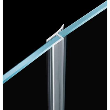 Imagem de Vedação de porta de chuveiro sem moldura para box de 6 mm de espessura, 99 cm de comprimento, transparente