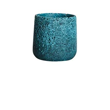 Imagem de Vasos de plantas vasos de flores de cimento vaso de jardinagem decorativo moderno com orifício de drenagem recipientes de plantas decorar salas, escritórios, quartos, salas de estar, vaso de flores