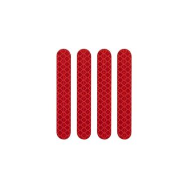 Imagem de KGRHJSA Adesivo de capa de roda compatível com Ninebot Max G30 G30D G2 G65 adesivo refletivo para scooter elétrica traseira frontal aviso noturno faixa (cor: B)