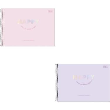 Imagem de Caderno Desenho UNIV Capa Dura HAPPY 80FLS. - Sao Domingos