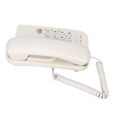 Imagem de Dioche Telefone Com Fio Montado na Parede Estilo retrô Antigo à Prova D'água à Prova de Poeira e Telefone Com Fio Branco Com Função Mudo de Retransmissão para Escritórios de Hotéis