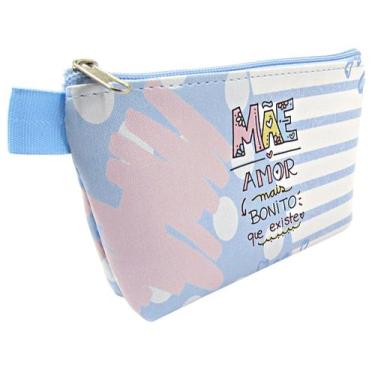 Imagem de Necessaire Feminina Trapézio Pequena Dia das Mães - Look, Amor mais bo