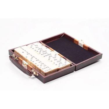 Imagem de Jogo de Dominó Maleta 9mm - Distribuidora Moeda de Ouro
