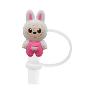 Imagem de Capa De Silicone Reutilizável À Prova De Poeira Para Canudo, Design Cr