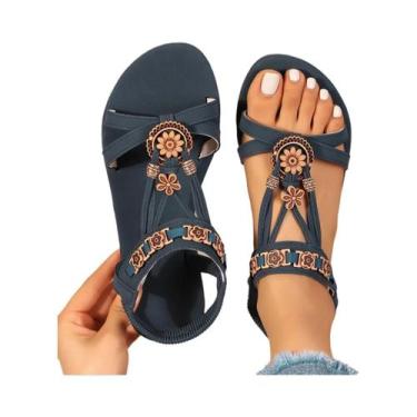 Imagem de Sandálias Casuais De Verão Femininas Para Caminhada Ao Ar Livre, Festa