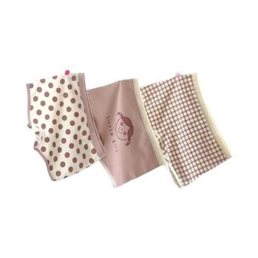 Imagem de Calcinhas De Algodão Para Meninas, Modelo Triângulo Plano, Tamanhos Mé