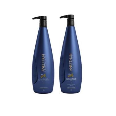 Imagem de Kit Aneethun Linha A - Shampoo 1L + Máscara 1L