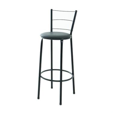 Imagem de Banqueta Banco de 3 Arame – Ideal para Cozinha, Bares e Área Gourmet, Resistente e Compacta(PRETO)