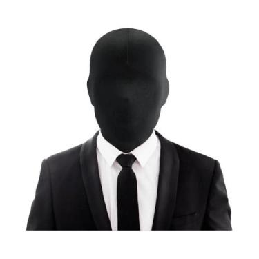 Imagem de Máscara Completa De Spandex Preta Para Adultos Fantasia De Halloween A