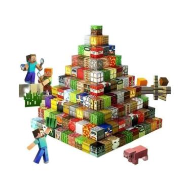 Imagem de Conjunto De Blocos Magnéticos Para Crianças a Partir De 3 Anos, Cubo D