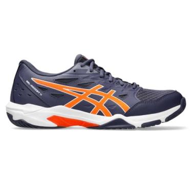 Imagem de Tênis ASICS Gel-Rocket 11 - Masculino - Azul/Laranja - tam: 39