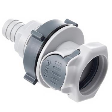 Imagem de Maasechs 1 peça de mangueira de montagem em painel de anteparo válvulado ID 1/5.1 cm, Pp, desconexão rápida, acoplamentos de fluxo de alto fluxo de 3/20.3 cm