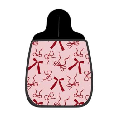 Imagem de Lixeira De Carro Organizador Lixinhocar Laços Vermelhos Fundo Rosa