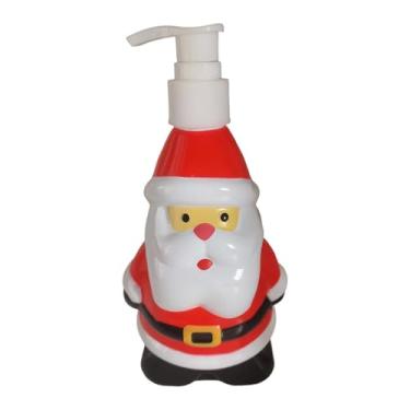 Imagem de Bothyi Dispensador de sabonete natalino, frasco vazio recarregável para decoração de festas, frasco com bomba para sabonete líquido e gel de banho para, Papai Noel