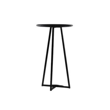 Imagem de KHUTRW3D Mesa de bar de lazer em casa redonda de ferro para trailer, pátio, catering, festas, eventos comerciais (preta)