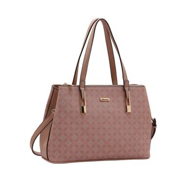 Imagem de Bolsa Elemento Gráfico Casual - Ombro - Rosê - Chenson 3485285